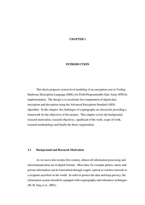 Chapter 1 Introduction .